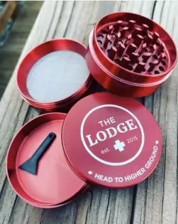 Buy any Reserve full price ounce and get Limited edition The Lodge Cannabis Custom Grinder for just $2
