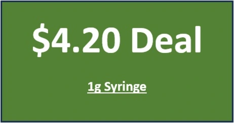 $4.20 1g Distillate Syringe