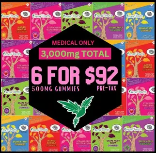 Get (6) 500mg MEDICAL Gummies $91 Pre-tax