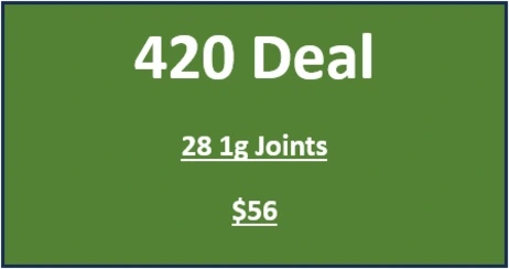 28- One Gram Pre-rolled Joints for $56 (Mandarin Cookie)