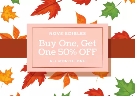 Buy One, Get One 50% OFF Nové Edibles