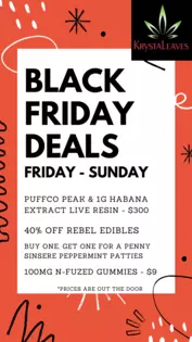 Black Friday Weekend - 40% off Rebel Edibles