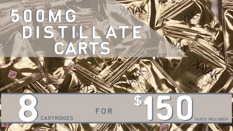 $112.48 (Pre-Tax) for 8 Kayak Distillate Carts