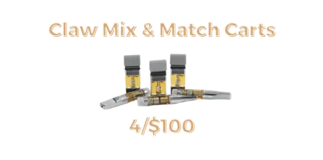 Claw Mix & Max any 4 Cartridges for $100