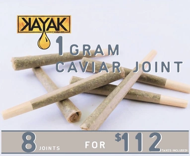 $84 (Pre-Tax) for 8 Kayak Caviar Pre-Rolled Joints