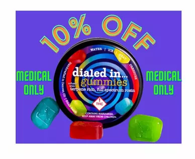 10% OFF MEDICAL Dialed In Gummies!