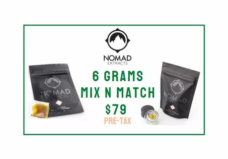 6g Nomad Wax & Shatter $79 Pre-Tax