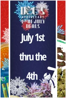 4th Of July Weekend: MED AND REC 15% OFF ALL GREEN DOT