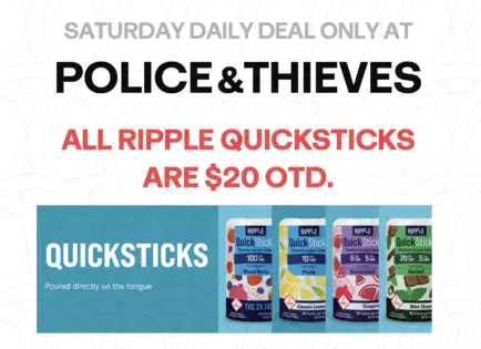 Saturday Daily Deal - ALL Ripple QuickSticks are $20 OTD