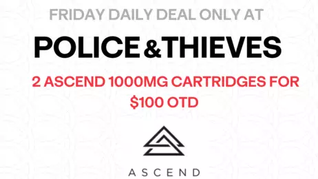 Friday Daily Deal - 2 Ascend 1000mg Cartridges for $100 OTD