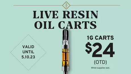$24 1G Live Resin Oil Carts OTD
