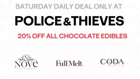 Saturday Daily Deal - 20% OFF All Chocolate Edibles