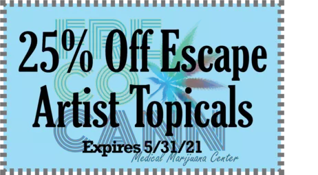 25% Off Escape Artist Topicals