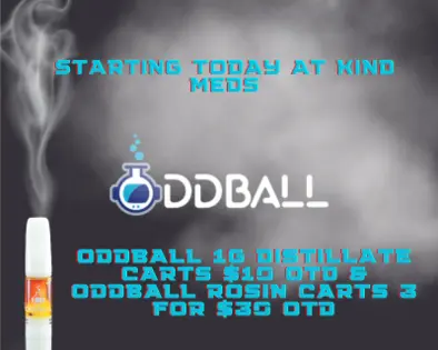 $10 OTD Oddball 1g Distillate Carts