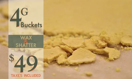 $38.92 (Pre-tax) for a 4G Bucket of Kayak Wax or Shatter