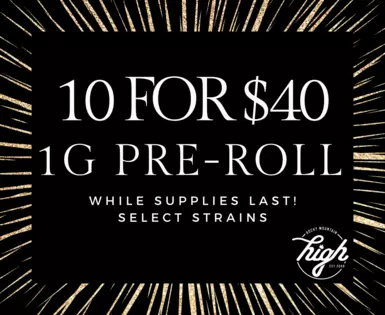 10 for $40 | 1g Pre-Rolls