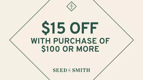 $15 OFF with Purchase of $100 or More