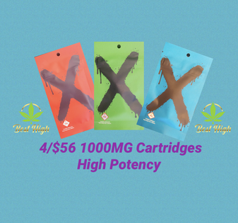 4/$56 1000mg X-Cartridges High Potency
